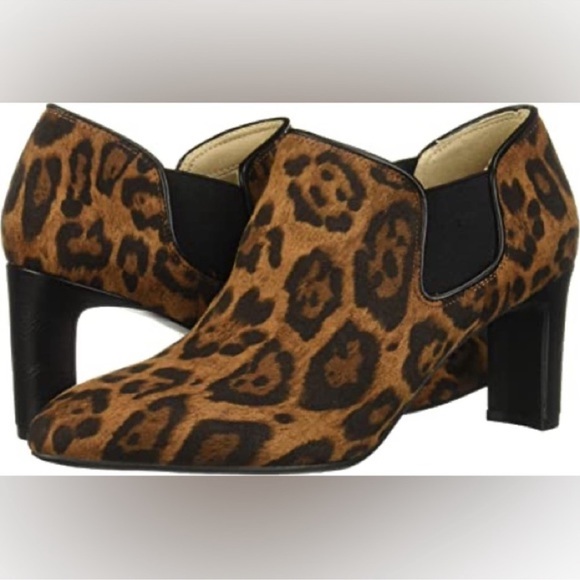 Lifestride Slip-On Booties - Gilmore Leopard Ankle Boot Size 8 New - Picture 13 of 13